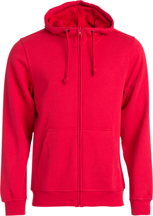 Clique - Full Zip Hoodie Men - Rood