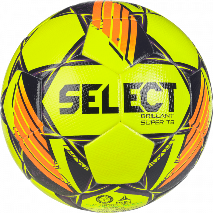 Select - Brillant Super Tb V24 Football - Giallo fluorescente & orange