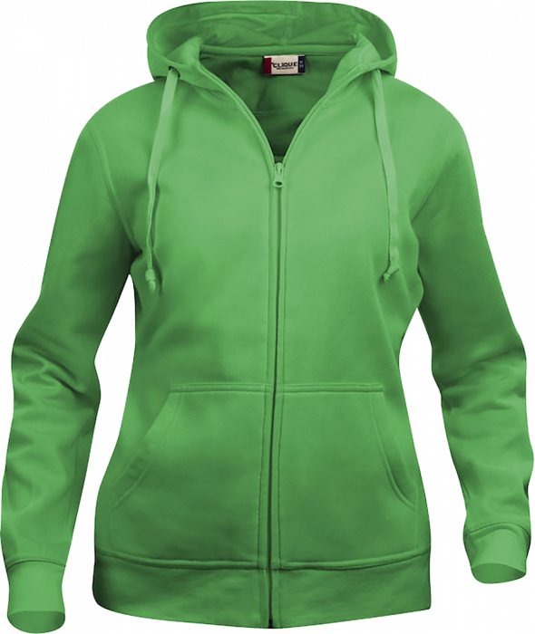 Clique - Full Zip Hoody Dame - Æble grøn