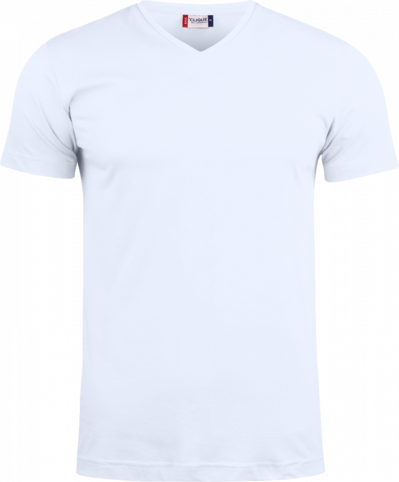 Clique - Basic V-Neck T-Shirt - Branco